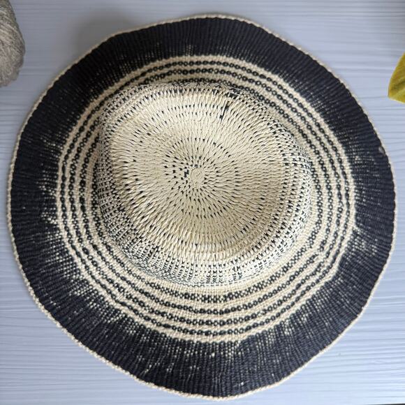 Free People hat woven boho beach dipped crown wide brim summer beach - Picture 2 of 5